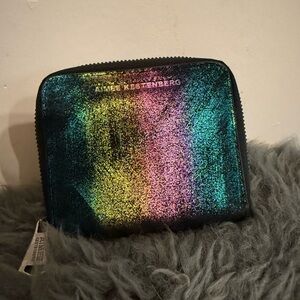 Aimee Kestenberg Multicolor Shimmer Leather Wallet
